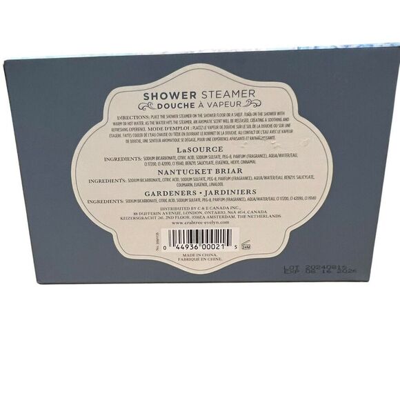 Crabtree & Evelyn Signature Collection Shower Steamer Tablets ~ Box of 12 Gift - Picture 4 of 4